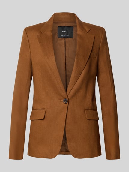 Slim Fit Blazer aus Leinen mit Pattentaschen Modell 'BORELI' Shop The Look MANNEQUINE