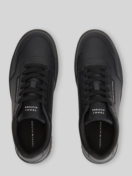 Tommy Hilfiger Sneaker aus Leder-Mix Black 4