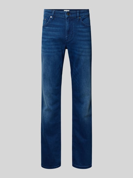Produktfoto, Jeans z 5-kieszeniowym designem model 'Mitch' od JOOP! Jeans, dżins ciemnoniebieski, bawełna z elastanem, prosty krój.