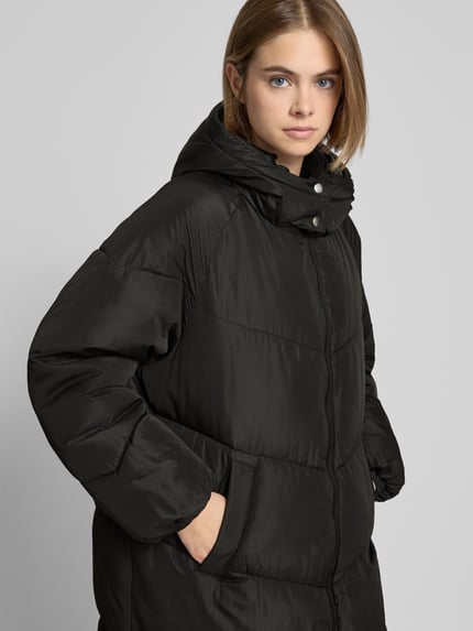 NOISY MAY® Płaszcz pikowany z dwustronnym zamkiem błyskawicznym model ‘FLORA’ BLACK 3