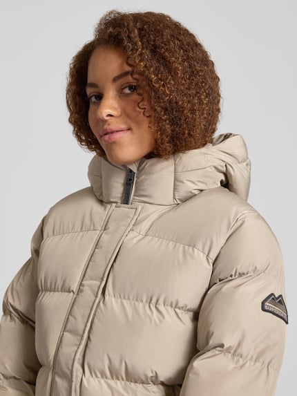 Superdry Puffer Jacket mit Reißverschlusstaschen Stein 3