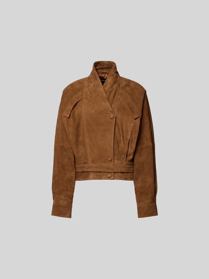 Leren jack van geitenleer Shop The Look MANNEQUINE