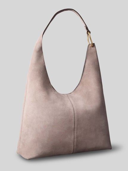 CK Calvin Klein Henkeltasche aus echtem Leder mit Label-Prägung Taupe 4