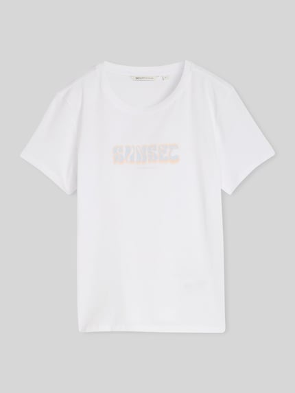Tom Tailor Denim męski t-shirt o kroju regular fit z czystej bawełny Biały 2