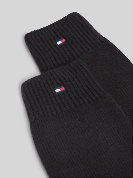 Tommy Hilfiger Handschuhe aus Baumwoll-Mix mit Woll-Anteil Black 2