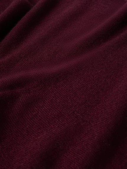 Christian Berg Men Schal aus reinem Kaschmir in rechteckiger Form Bordeaux Melange 2