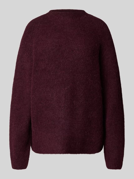 Selected Relaxed fit gebreide pullover van wolmix, model 'SIA' Prune - 2