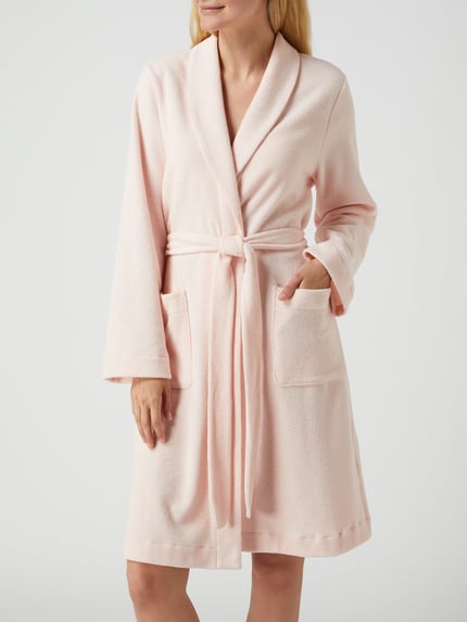 HANRO Bademantel aus Frottee Modell Robe Selection Hellrosa 4