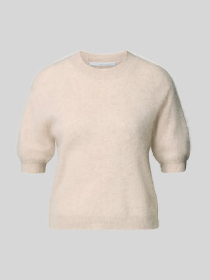 Sweter z dzianiny z mieszanki kaszmiru z wełną z rękawem o dł. 1/2 Shop The Look MANNEQUINE