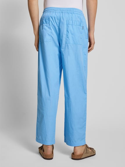 REVIEW Stoffhose mit elastischem Bund und Eingrifftaschen Bleu 5