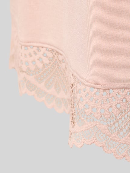 SKINY Regular fit shirt met lange mouwen en kant Rosé - 2