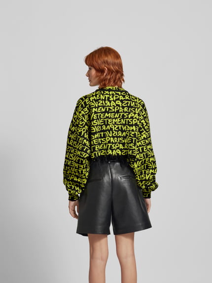 VETEMENTS Oversized sweatshirt met logomotief Zwart - 5