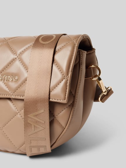 Valentino Bags Torba na długim pasku z detalem z logo model ‘BIGS’ Szarobrązowy 2