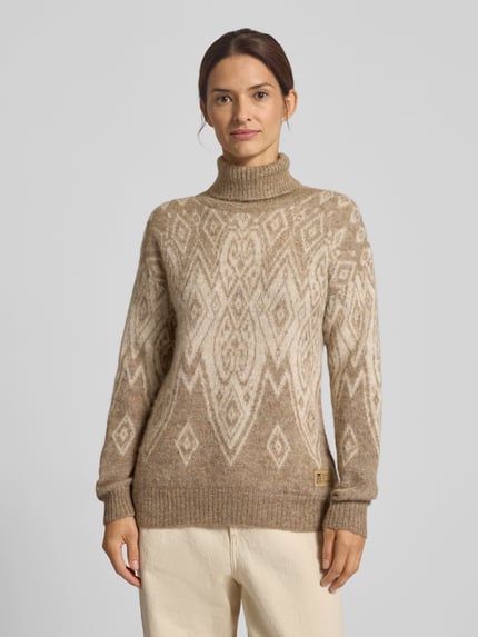 Dale of Norway Rollkragenpullover aus Alpaka-Mix Modell 'Falun' Beige Melange 4