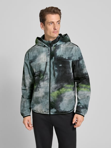 EA7 Emporio Armani Trainingsjacke mit Kapuze Black 4