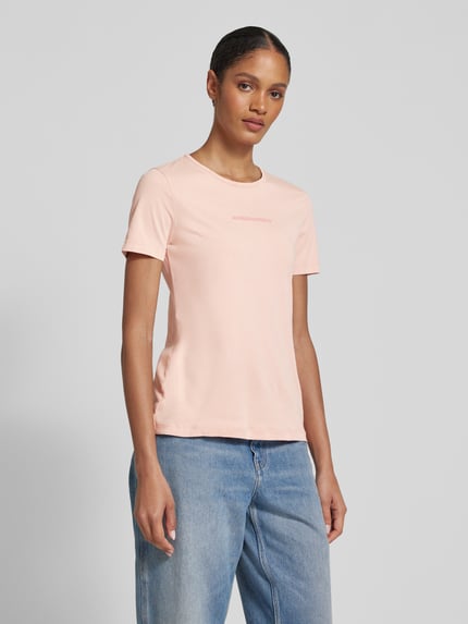 ARMEDANGELS T-Shirt mit Label-Print Modell 'EBAANORA' Lachs 4