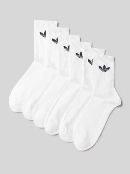 adidas Originals Socken mit Label-Print im 6er-Pack Weiss 1