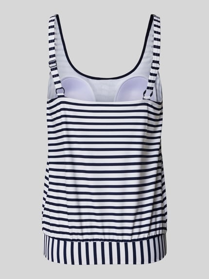 Venice Beach Top tankini z marszczeniem model ‘Summer’ Ciemnoniebieski 3