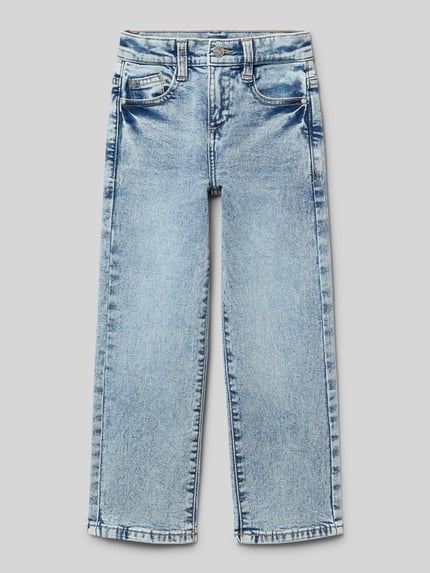 s.Oliver RED LABEL Regular Fit Baggy Jeans aus Baumwoll-Mix Blau 1