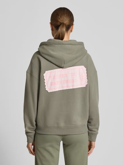 Smith and Soul Oversized Sweatjacke mit Kapuze Khaki 5