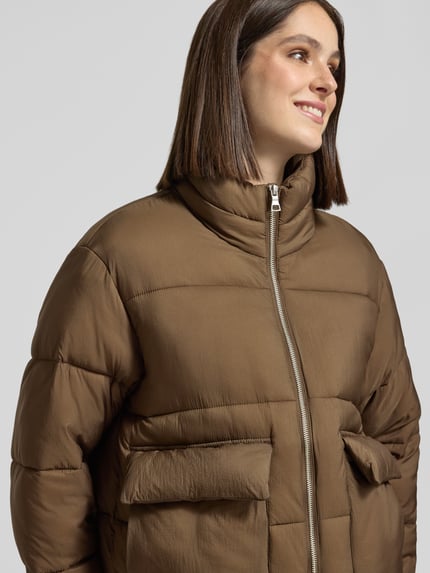MANGO Steppjacke mit Pattentaschen Modell 'LAURI' Taupe 3