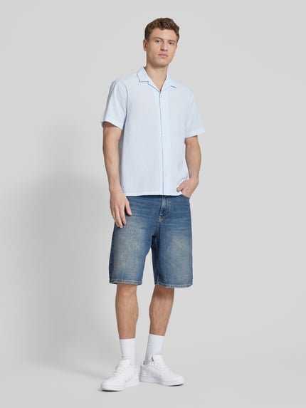JACK & JONES Freizeithemd mit Knopfleiste Hellblau 1