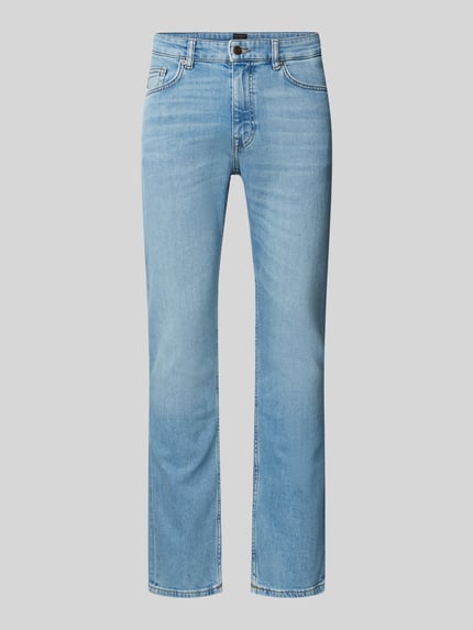 BOSS Orange Slim fit jeans met labeldetail, model 'DELAWARE' Jeansblauw - 2
