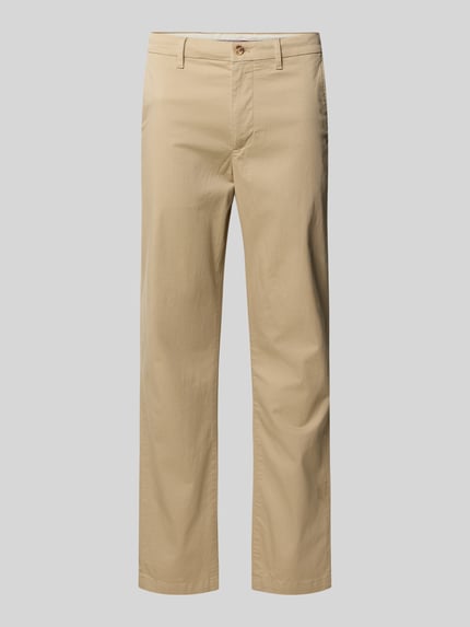 Tommy Hilfiger Straight Fit Chino aus Baumwoll-Mix Beige 2