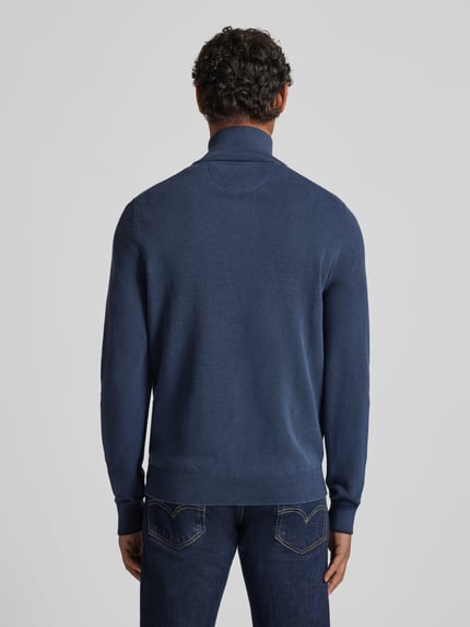 LERROS Strickpullover mit Troyer-Kragen Marine 5