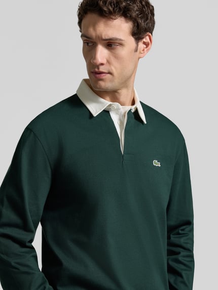 Lacoste Poloshirt mit Kontrastkragen Bottle 3