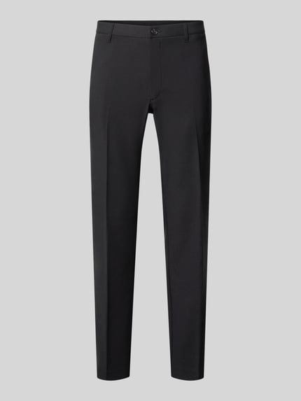 Straight Fit Stoffhose mit Bügelfalten Shop The Look MANNEQUINE