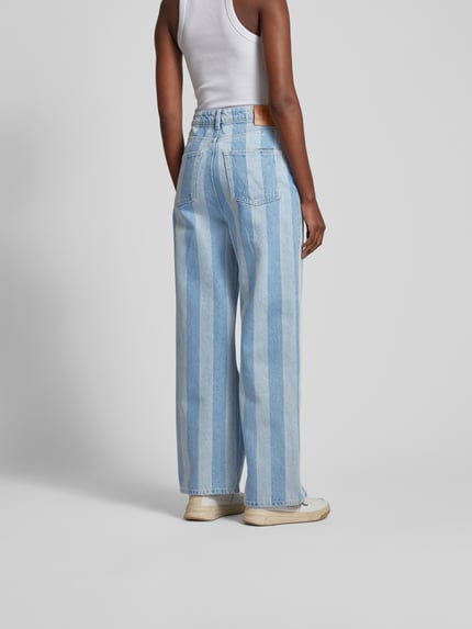 Nanushka relaxed fit jeans met streepmotief Jeansblauw - 5