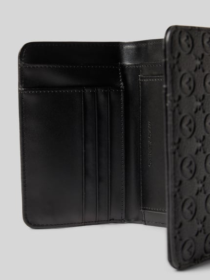 Valentino Bags Portemonnaie mit Allover-Logo-Prägung Modell 'Samba' Black 3