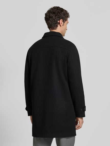 Casual Friday Regular Fit Mantel mit Knopfleiste Modell 'HERSNAP' Black 5
