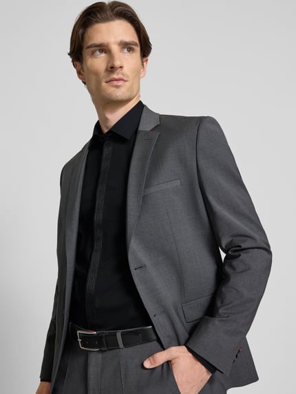 HUGO Slim fit zakelijk overhemd van puur katoen, model 'KEIDI' Zwart - 3