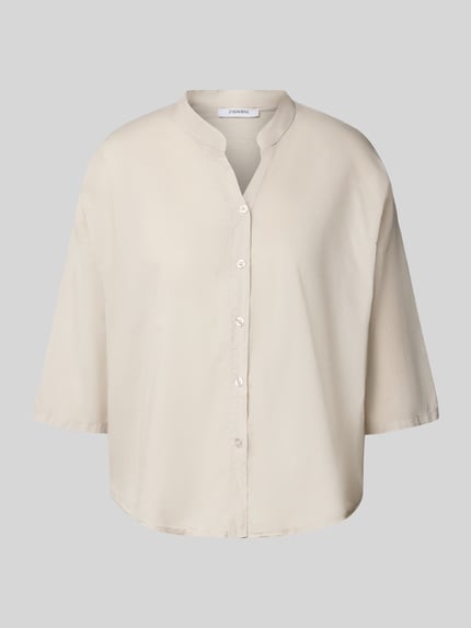 ZABAIONE Regular fit blouse met tuniekkraag, model 'Li44araa' Beige - 2