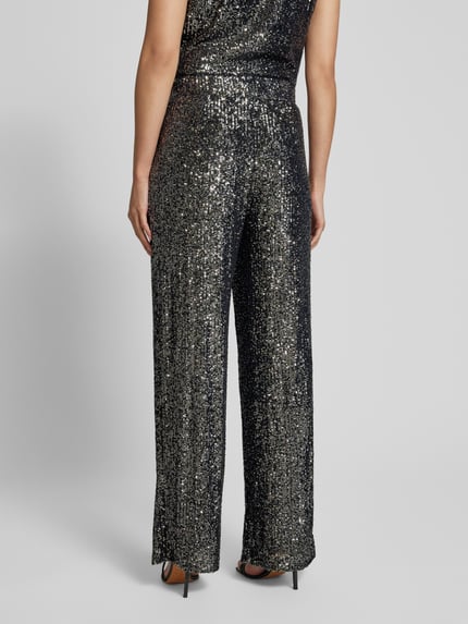 Street One Stoffen broek met pailletten Antraciet - 5