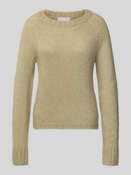Hemisphere Strickpullover aus Kaschmir-Mix mit Rundhalsausschnitt Schilf 2