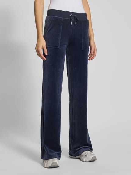 Juicy Couture Spodnie typu track pants z wpuszczanymi kieszeniami model ‘LAYLA’ Ciemnoniebieski 4