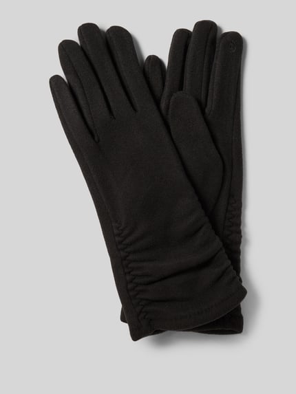 EEM Handschuhe mit Raffungen Black 1