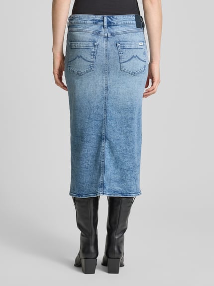Mustang Jeansrok in 5-pocketmodel, model 'Eureka' Jeansblauw - 5