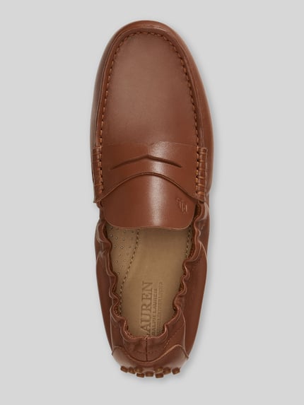 Lauren Ralph Lauren Loafer aus echtem Leder Cognac 3