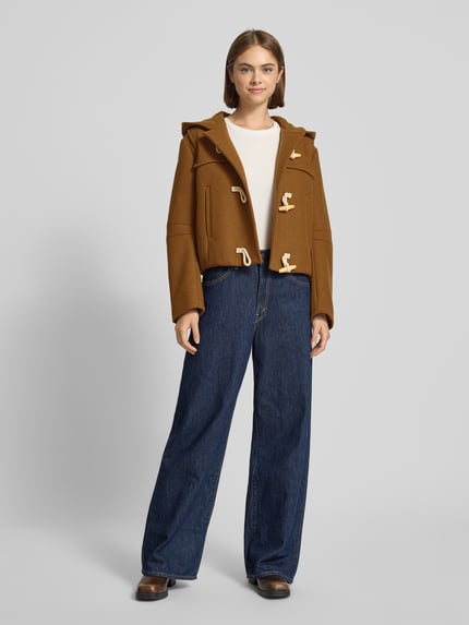 Marc O'Polo DENIM Regular fit houtje-touwtjejas van wolmix  Cognac - 1