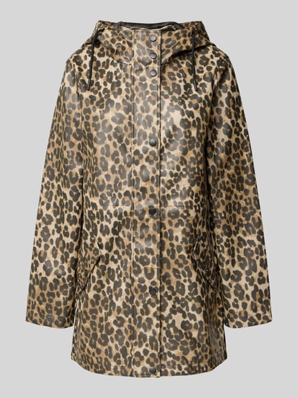 VERO MODA Regular Fit Parkamantel mit Kordelzug Modell 'MALOU' Mittelbraun 2