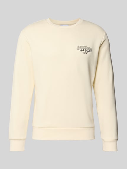 JACK & JONES Sweatshirt mit Label-Print Modell 'MAKOTO' Offwhite 2