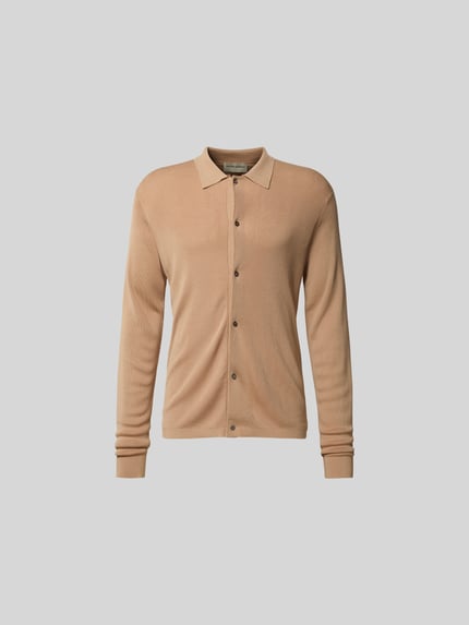 Jacke aus Lyocell-Mix in Strick-Optik Shop The Look MANNEQUINE