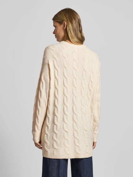 ONLY Regular Fit Strickpullover mit Strukturmuster Modell 'JEANETTE' Offwhite 5