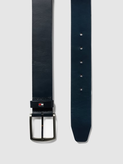 Tommy Hilfiger Leren riem met logo-applicatie Marineblauw - 3