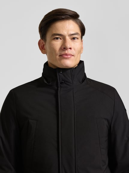 Geox Regular Fit Parka mit abnehmbarer Kapuze Black 3