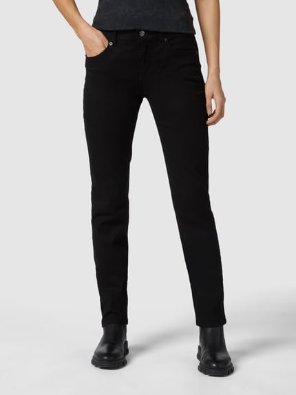 MAC Slim Fit Jeans mit Reißverschlusstasche Black 4